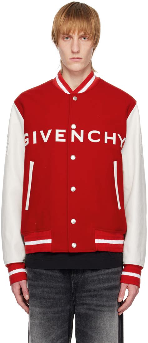 givenchy track red jacket|givenchy men's coats.